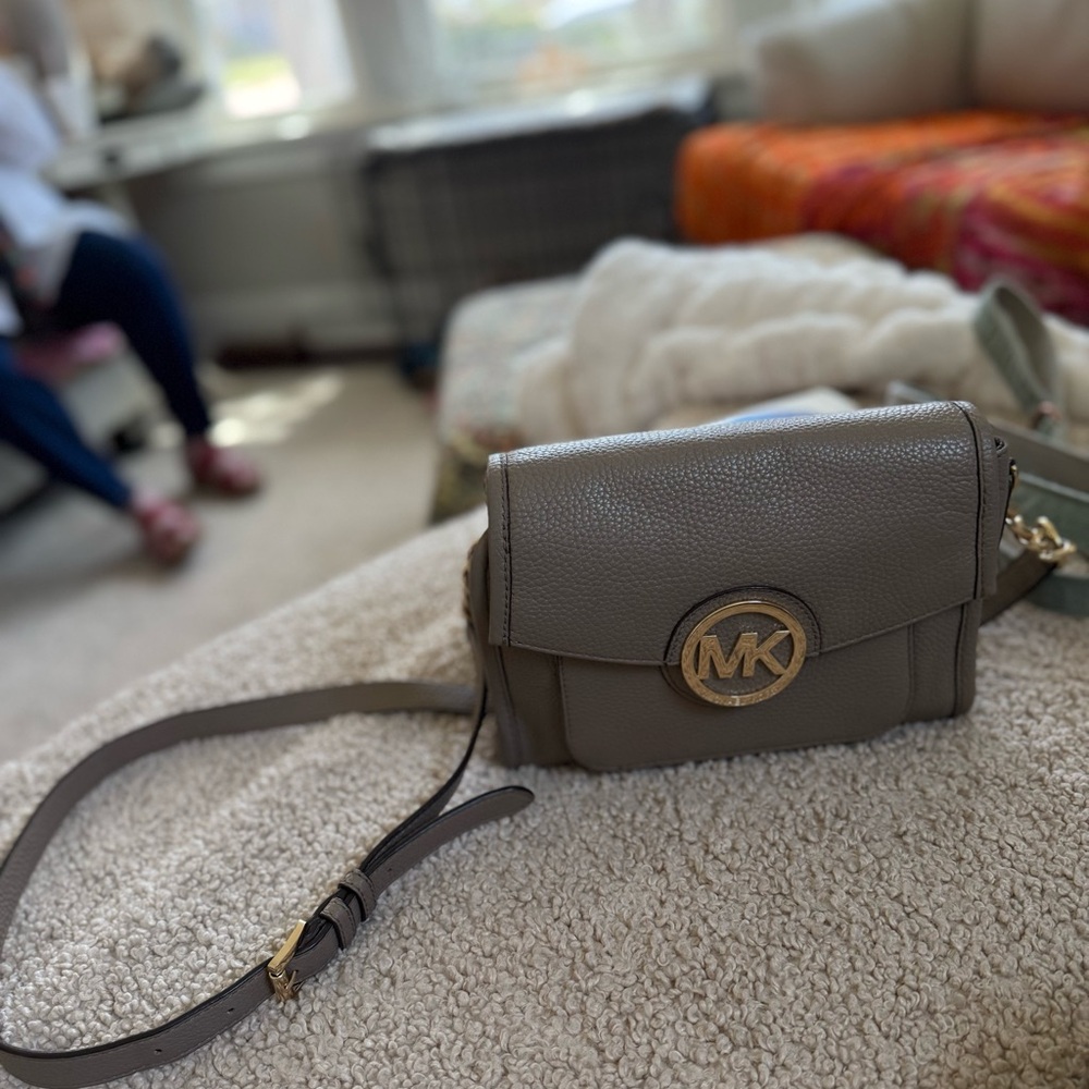 Michael Kors Gray Crossbody Bag